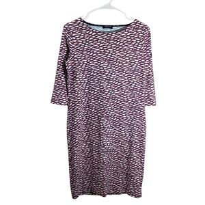 Saint James Red and White 3/4 Sleeve Dress